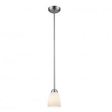 Trans Globe 9282-1 BN - 1LT MINI PENDANT- OPAL GLASS