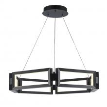 Trans Globe MDN-1589 BK - 30" LED PENDANT-RECTANGLE LINK