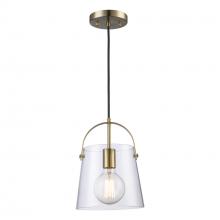 Trans Globe PND-2175 AG - 1LT PENDANT-8" TOP HANDLE-AG