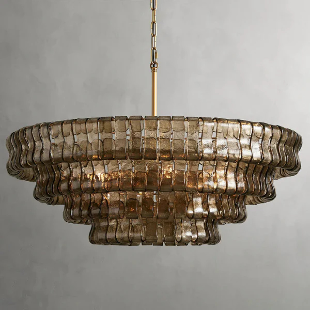 GHIACCIO 36" ROUND CHANDELIER