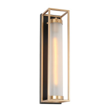 Wolfe Lighting & Accents Items HA04626 - Euphoritart 1-Light Modern Black and Gold Indoor Wall Sconces
