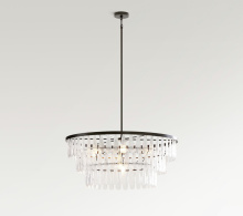 Wolfe Lighting & Accents Items PB-446360 - MABLE TEXTURED GLASS ROUND 37”