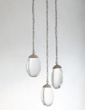 Wolfe Lighting & Accents Items OCH-3ROUND - CELESTIAL 3 LIGHT ROUND CHANDELIER