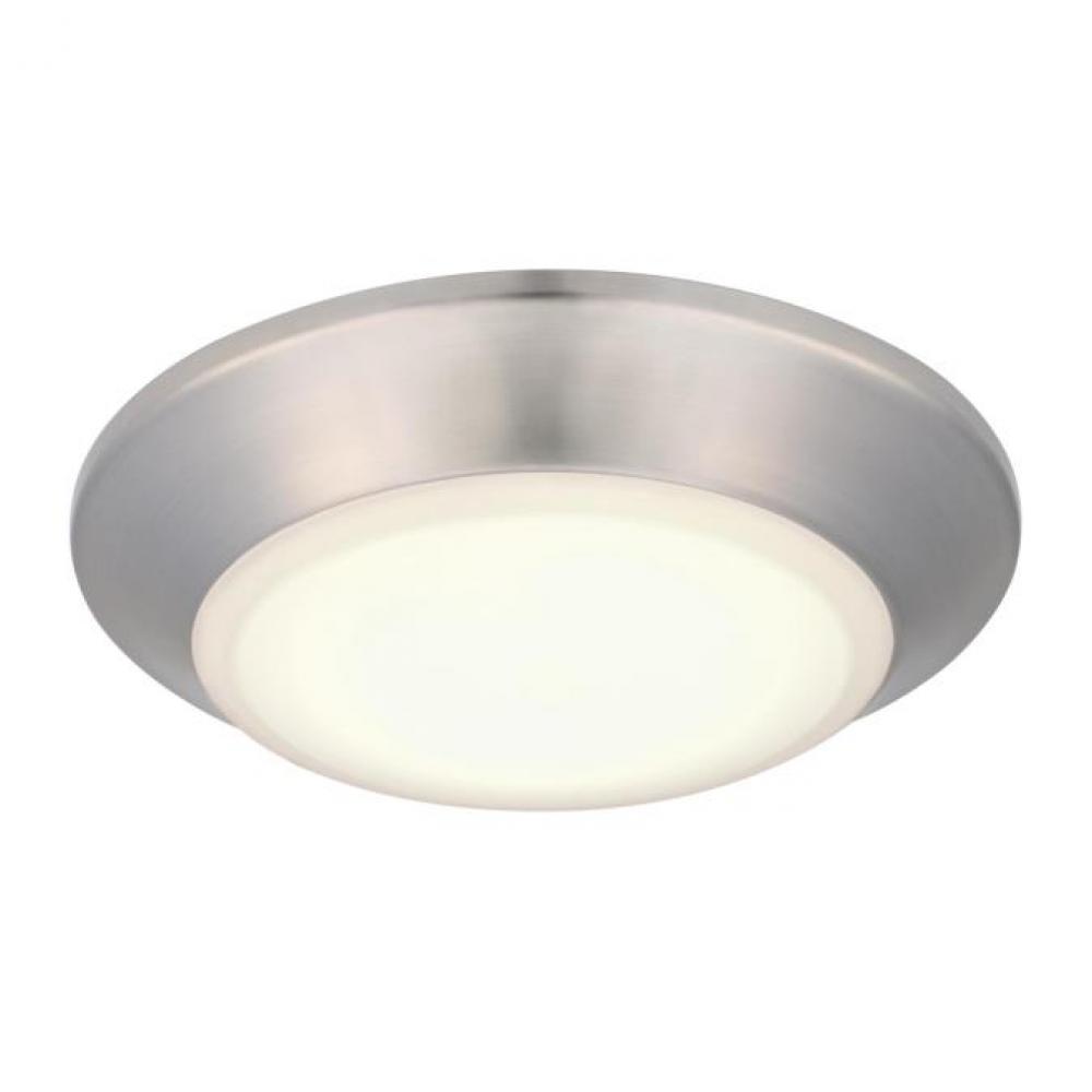 6 in. 11W Dimmable LED Surface Mount with Color Temperature Selection Brushed Nickel Finish