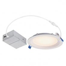 Westinghouse 5227100 - 12W Stepped Baffle Slim Recessed LED Downlight Color Temperature Selection 6 in. Dimmable