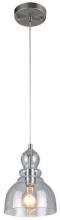 Westinghouse 6100700 - Mini Pendant Brushed Nickel Finish Clear Seeded Glass