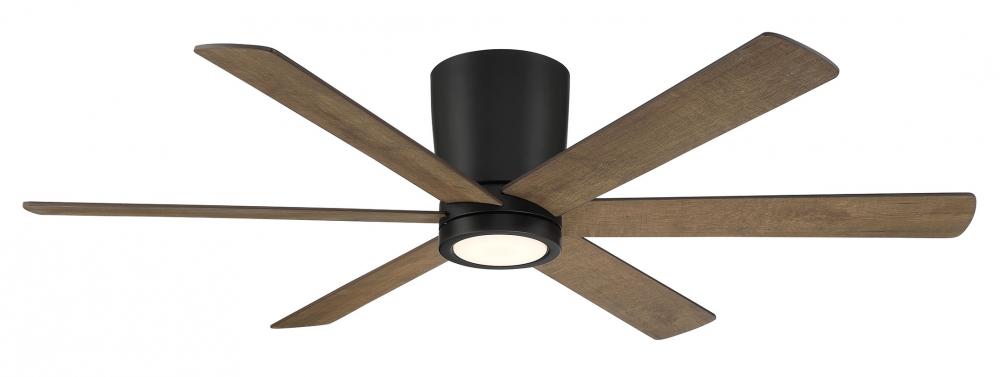 Coldwater 52 Inch Indoor/Outdoor Smart Flush Mount Ceiling Fan