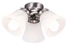 Wind River KG400N - 3-Light Nickel White Glass  LED