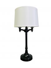 House of Troy L850-BLK - Lancaster 31.75" Antique Brass Six Way Table Lamp