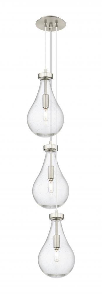 Owego - 3 Light - 7 inch - Brushed Satin Nickel - Multi Pendant