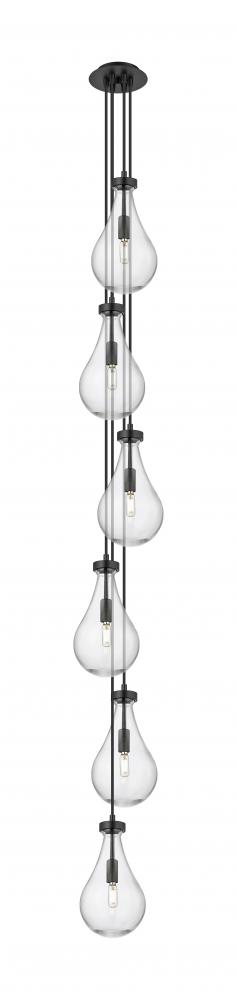 Owego - 6 Light - 7 inch - Matte Black - Multi Pendant