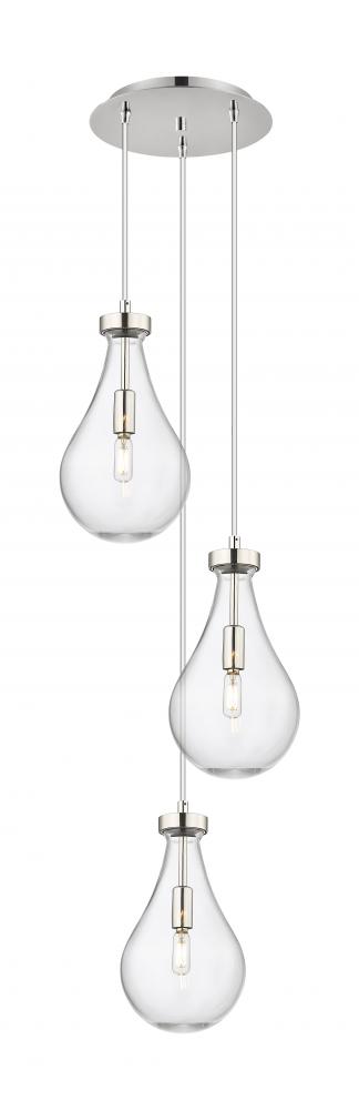Owego - 3 Light - 13 inch - Polished Nickel - Multi Pendant