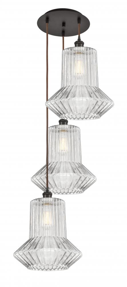 Springwater - 3 Light - 19 inch - Oil Rubbed Bronze - Cord Hung - Multi Pendant