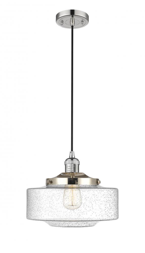 Bridgeton - 1 Light - 12 inch - Polished Nickel - Cord hung - Mini Pendant