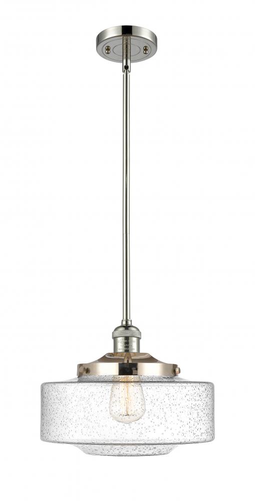 Bridgeton - 1 Light - 12 inch - Polished Nickel - Stem Hung - Mini Pendant