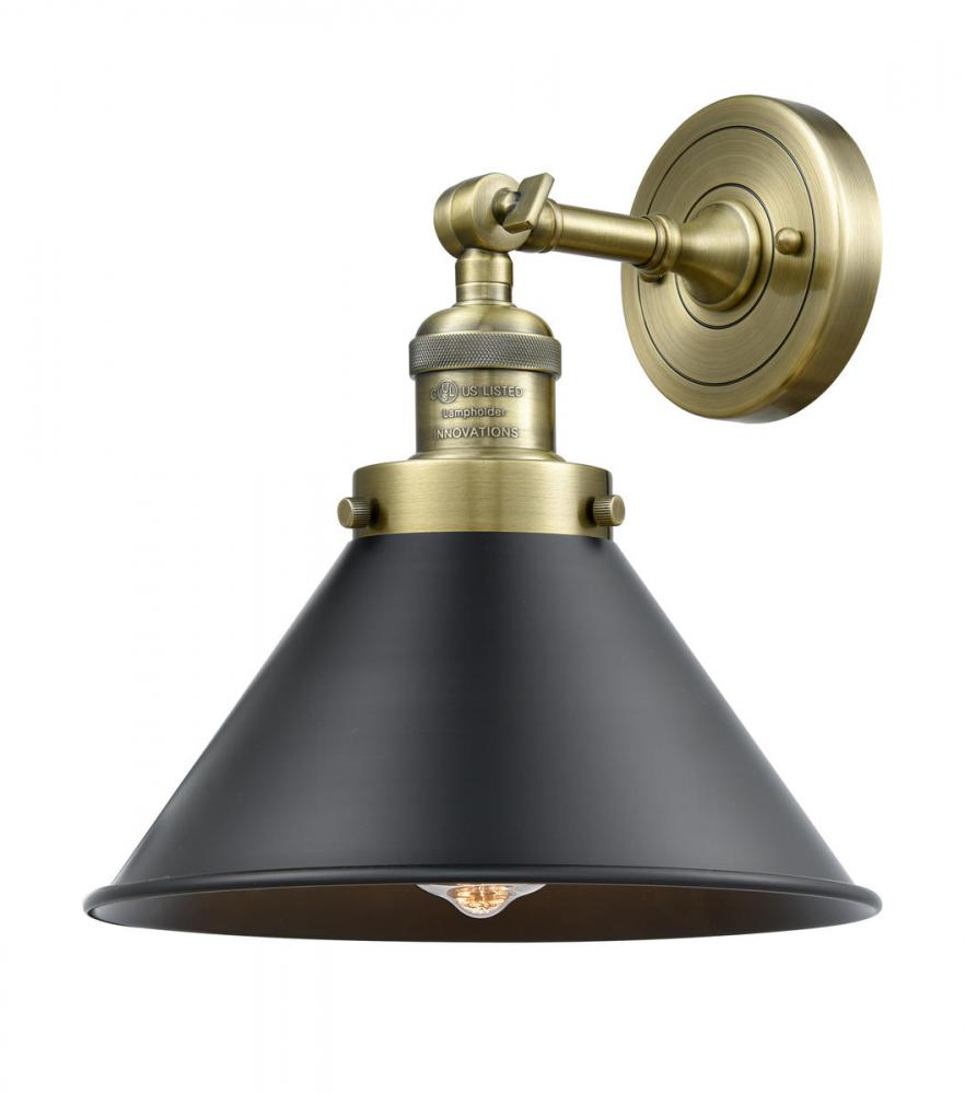 Briarcliff - 1 Light - 10 inch - Antique Brass - Adjustable Sconce
