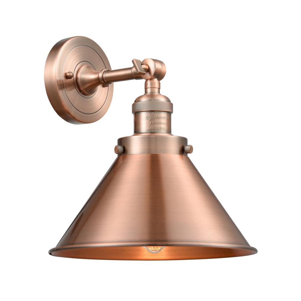 Briarcliff - 1 Light - 10 inch - Antique Copper - Adjustable Sconce