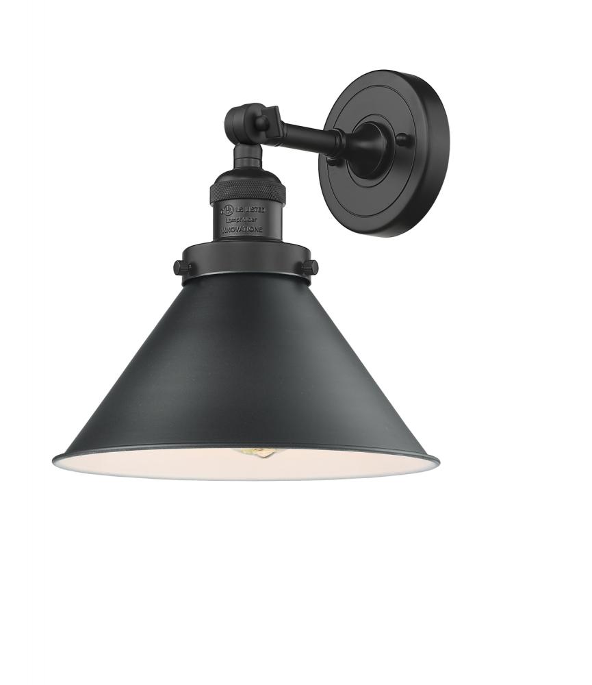 Briarcliff - 1 Light - 10 inch - Matte Black - Adjustable Sconce