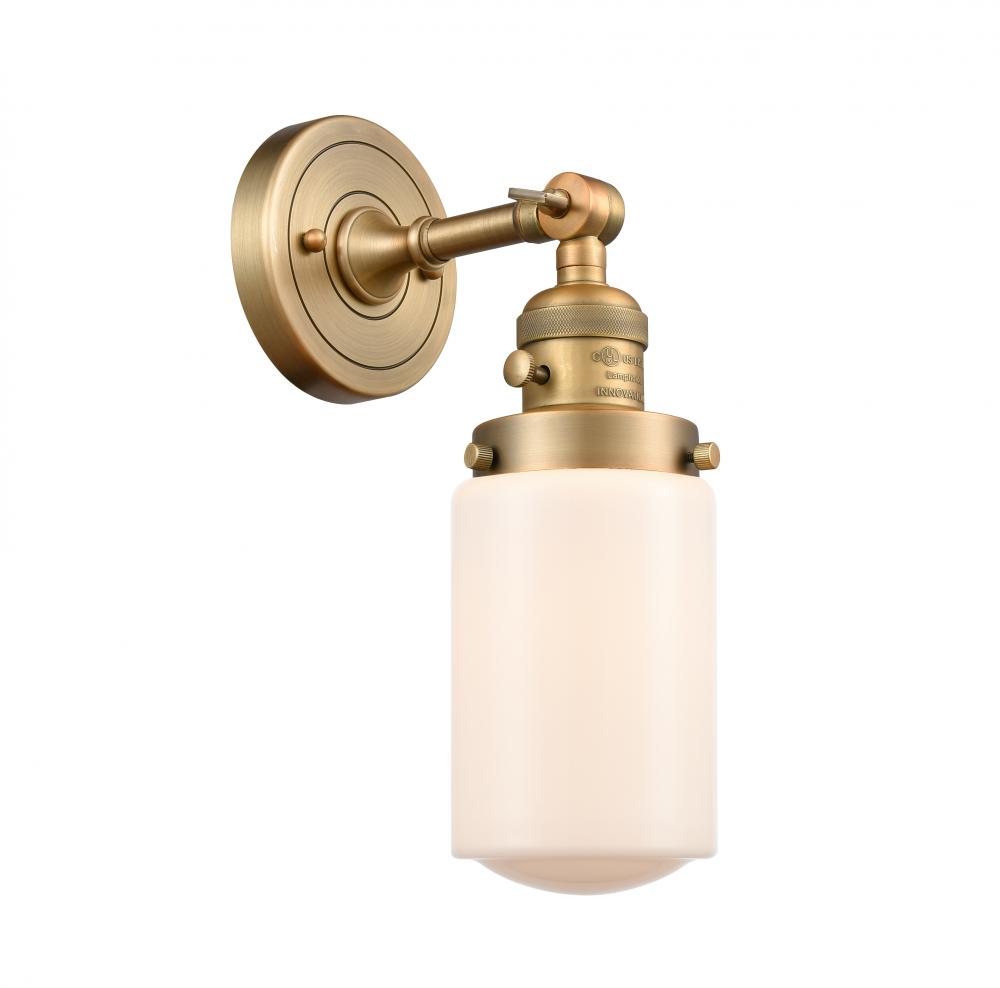 Dover - 1 Light - 5 inch - Brushed Brass - Adjustable Sconce