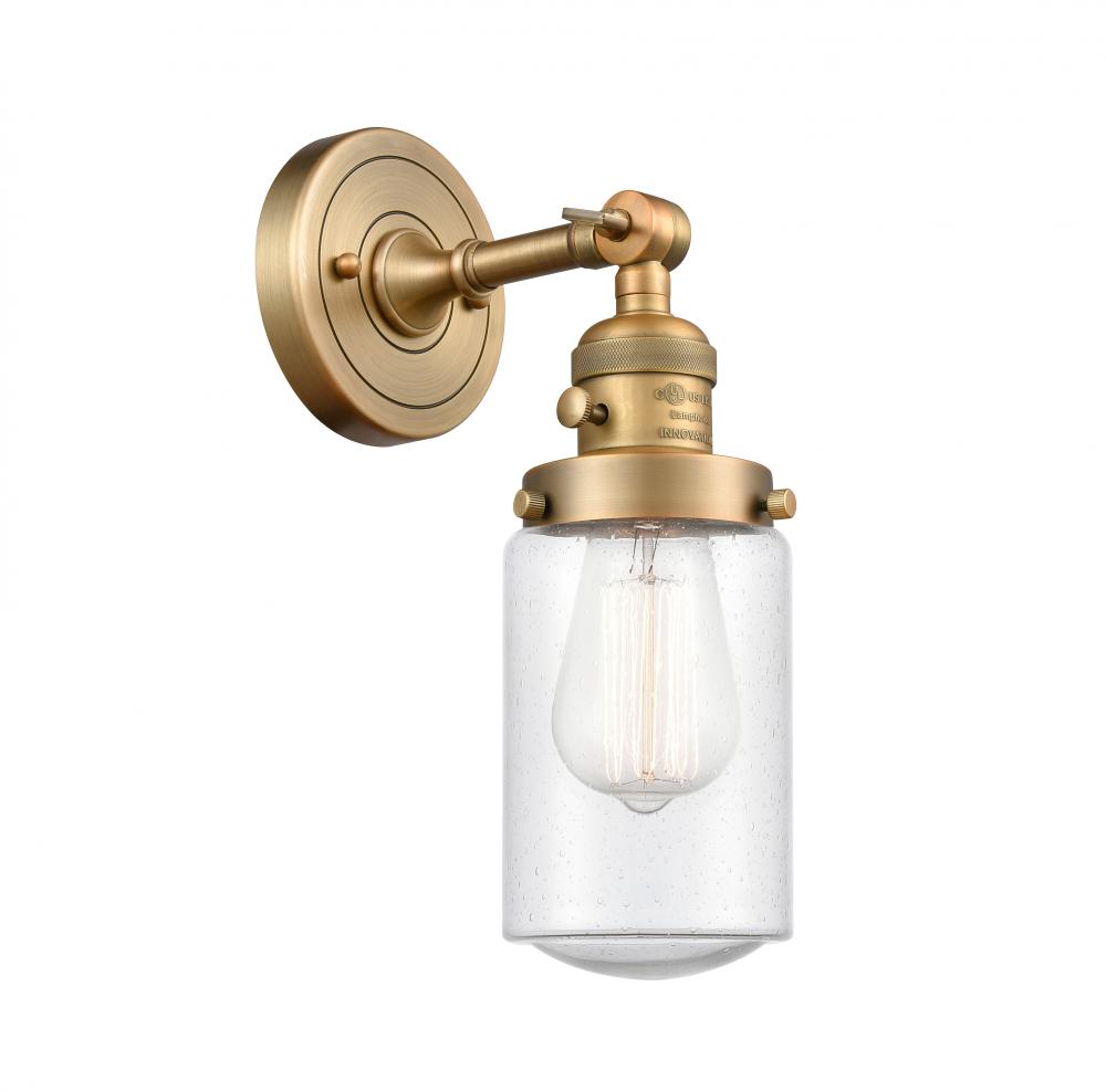 Dover - 1 Light - 5 inch - Brushed Brass - Adjustable Sconce