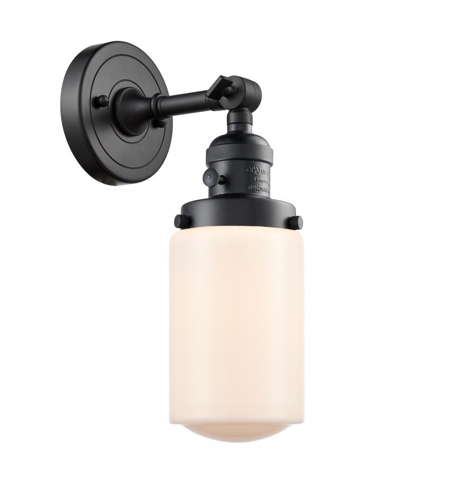 Dover - 1 Light - 5 inch - Matte Black - Adjustable Sconce
