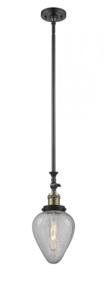 Geneseo - 1 Light - 7 inch - Black Antique Brass - Stem Hung - Adjustable Mini Pendant