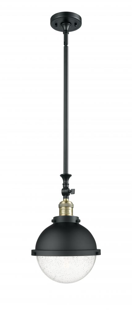Hampden - 1 Light - 9 inch - Black Antique Brass - Stem Hung - Adjustable Mini Pendant