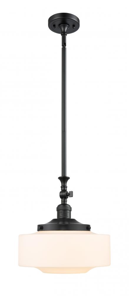 Bridgeton - 1 Light - 12 inch - Matte Black - Stem Hung - Adjustable Mini Pendant