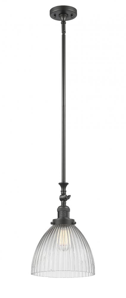 Seneca Falls - 1 Light - 10 inch - Oil Rubbed Bronze - Stem Hung - Adjustable Mini Pendant