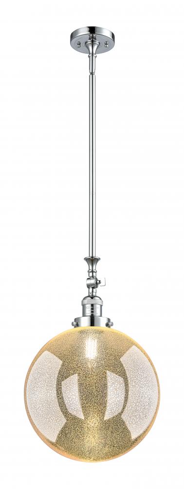 Beacon - 1 Light - 12 inch - Polished Chrome - Stem Hung - Adjustable Mini Pendant