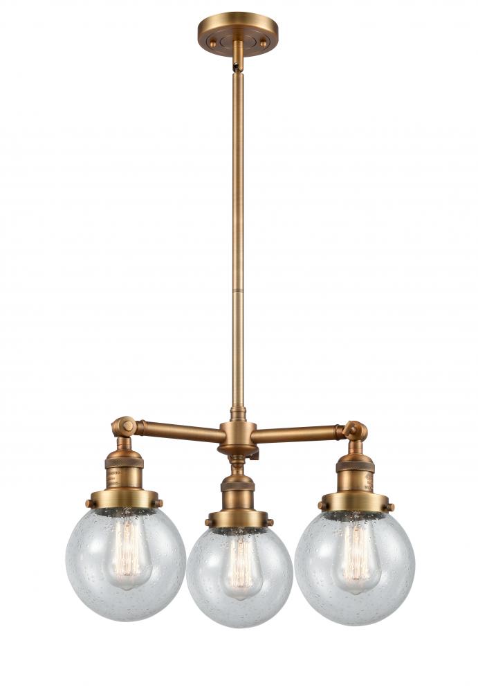 Beacon - 3 Light - 19 inch - Brushed Brass - Stem Hung - Chandelier