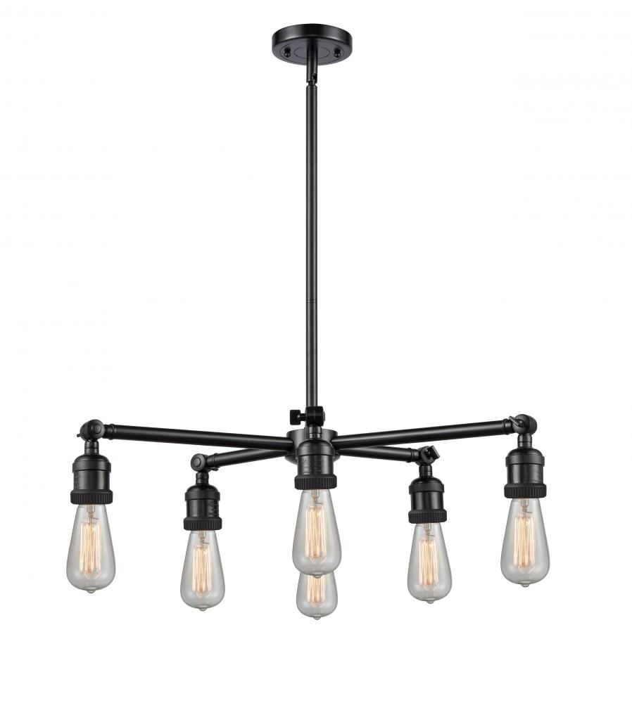 Bare Bulb 6 Light Chandelier