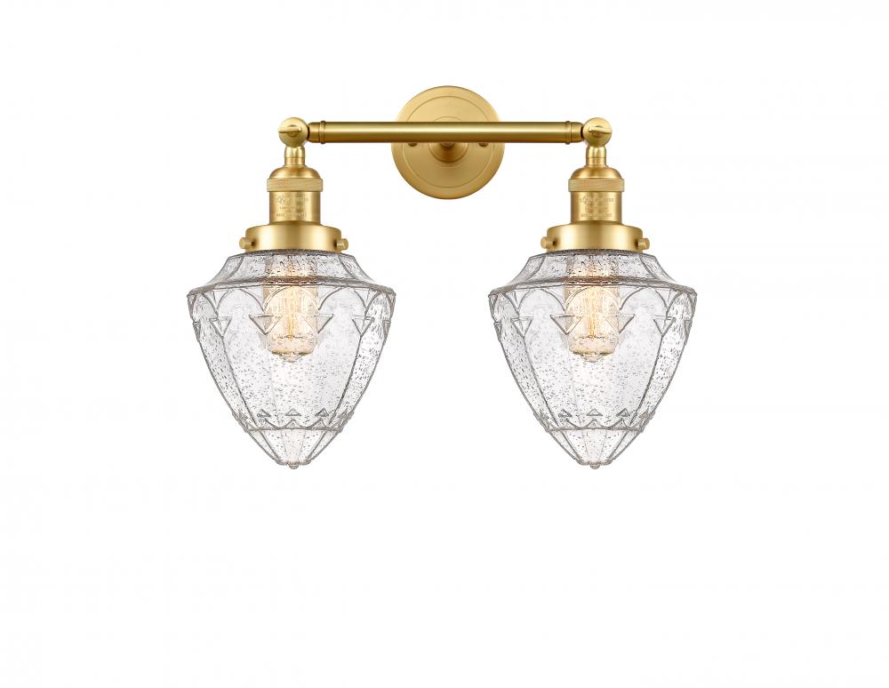 Bullet - 2 Light - 18 inch - Satin Gold - Adjustable Bath Vanity Light