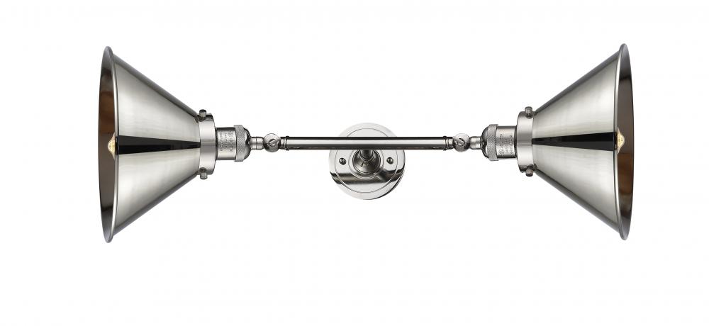 Briarcliff - 2 Light - 10 inch - Polished Nickel - Adjustable Bath Vanity Light