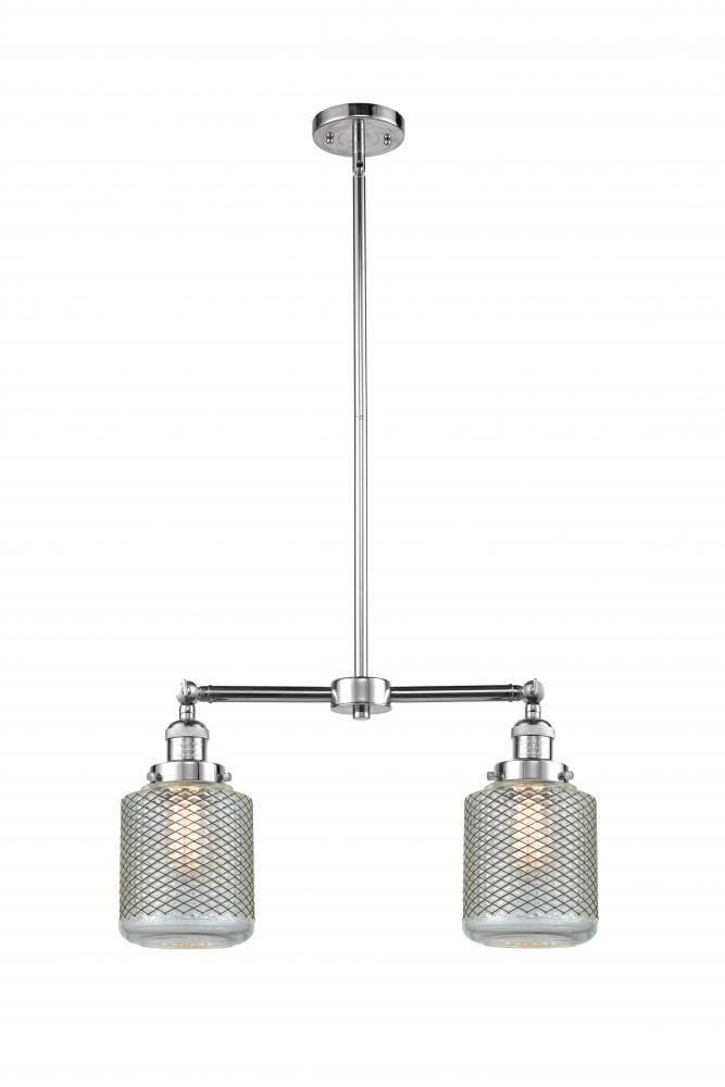 Stanton - 2 Light - 23 inch - Polished Chrome - Stem Hung - Adjustable Island Light