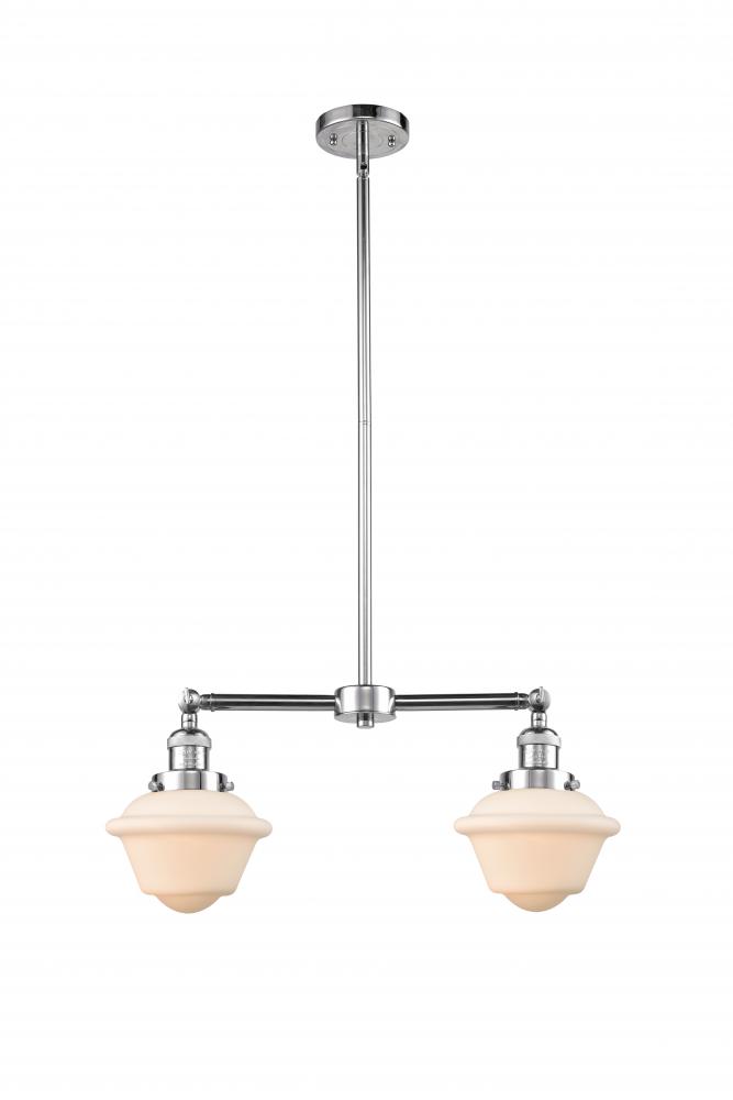 Oxford - 2 Light - 24 inch - Polished Chrome - Stem Hung - Adjustable Island Light