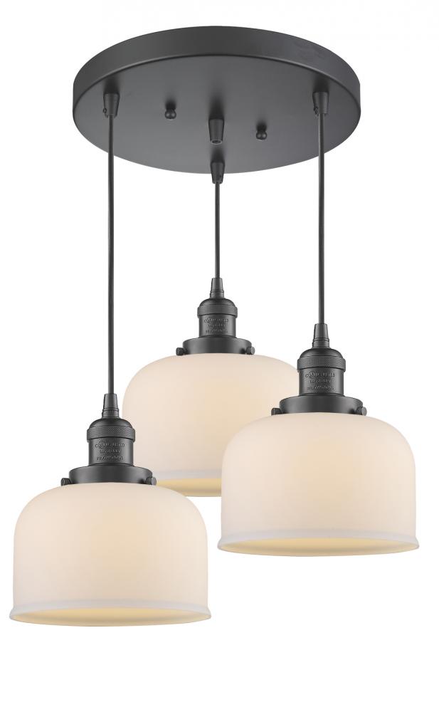 Large Bell 3 Light Multi-Pendant
