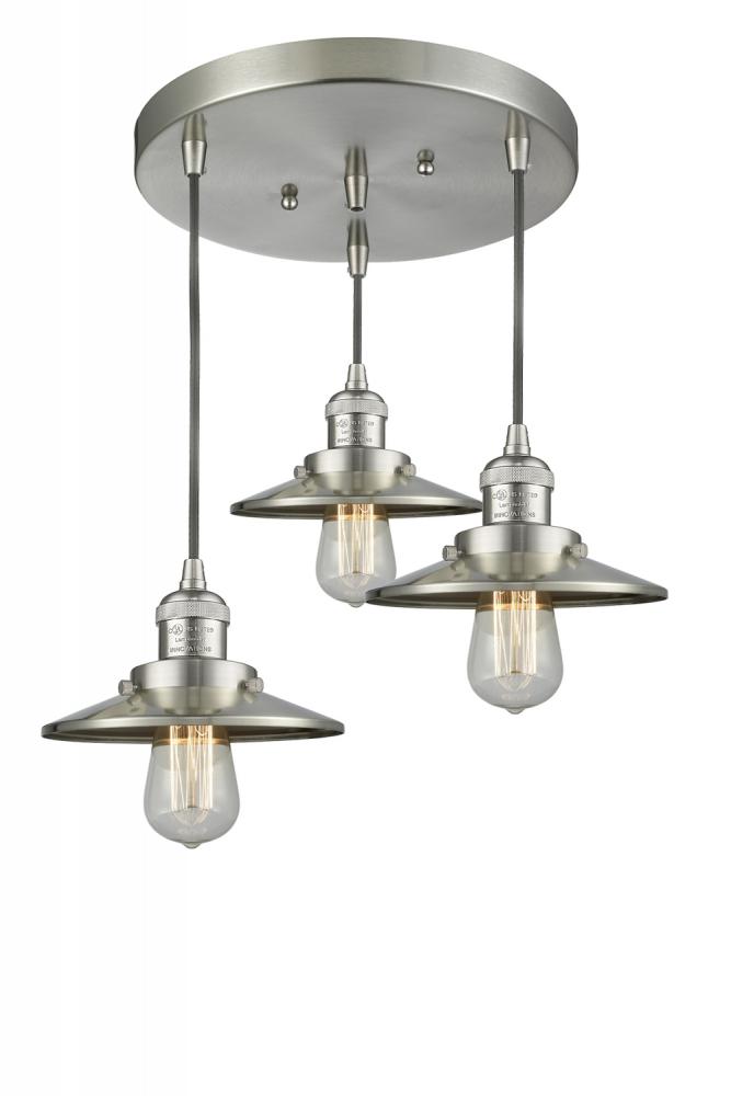 Railroad 3 Light Multi-Pendant