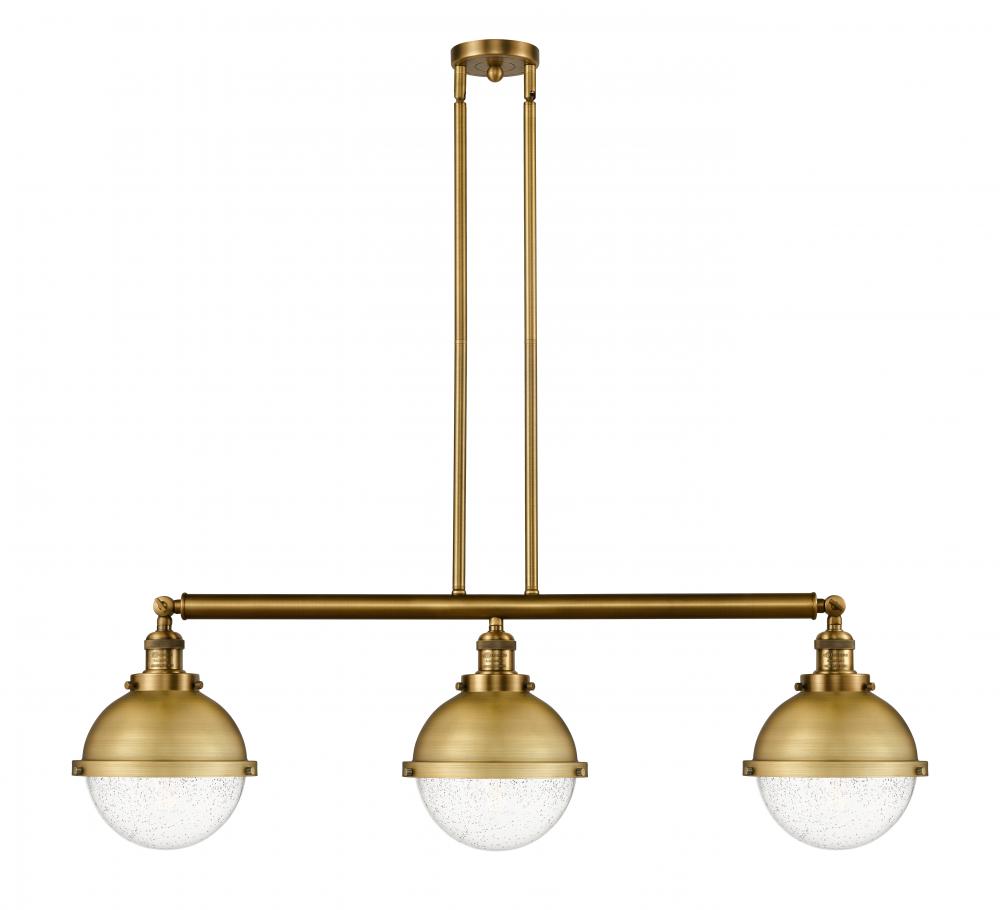 Hampden - 3 Light - 42 inch - Brushed Brass - Stem Hung - Adjustable Island Light