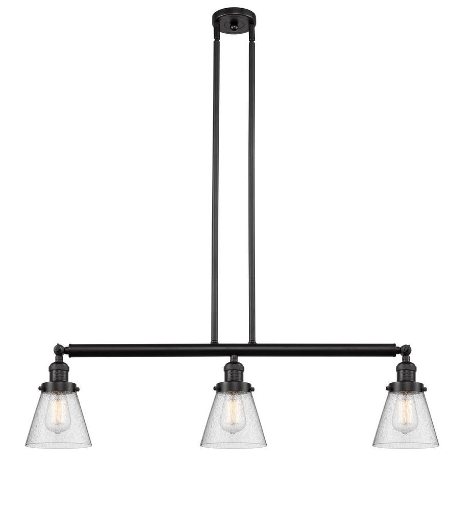 Cone - 3 Light - 39 inch - Oil Rubbed Bronze - Stem Hung - Adjustable Island Light