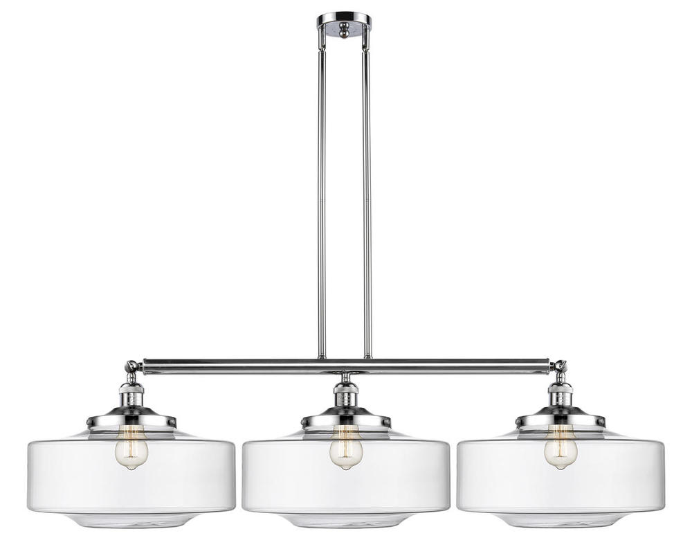 Bridgeton - 3 Light - 50 inch - Polished Chrome - Stem Hung - Adjustable Island Light