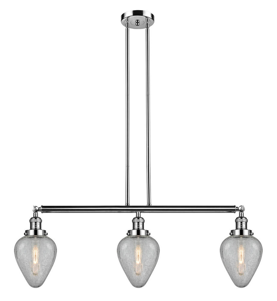 Geneseo - 3 Light - 38 inch - Polished Nickel - Stem Hung - Adjustable Island Light