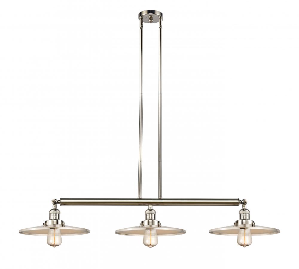 Appalachian - 3 Light - 45 inch - Polished Nickel - Stem Hung - Adjustable Island Light
