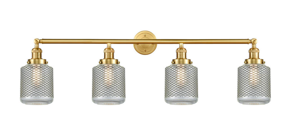 Stanton - 4 Light - 44 inch - Satin Gold - Adjustable Bath Vanity Light