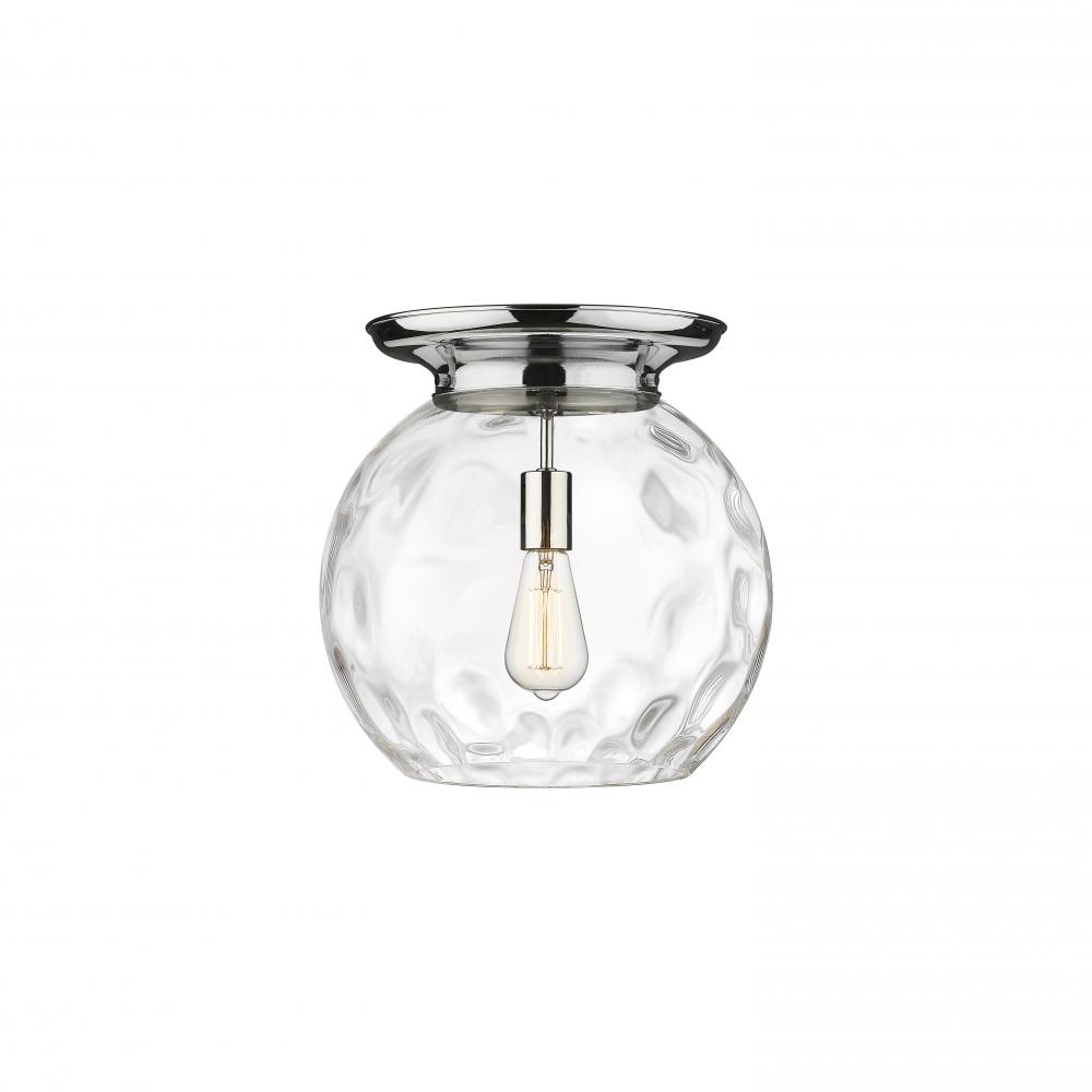 Athens Water Glass - 1 Light - 13 inch - Polished Chrome - Flush Mount