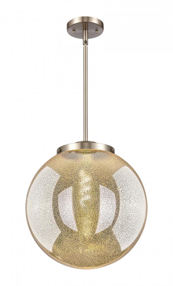 Beacon - 1 Light - 16 inch - Brushed Satin Nickel - Stem Hung - Pendant