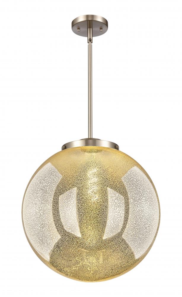 Beacon - 1 Light - 16 inch - Brushed Satin Nickel - Stem Hung - Pendant