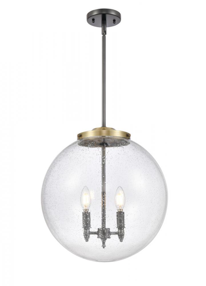 Beacon - 3 Light - 16 inch - Black Antique Brass - Stem hung - Pendant