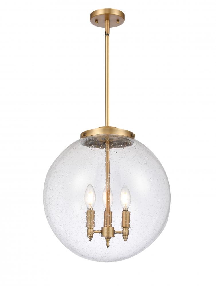 Beacon - 3 Light - 16 inch - Brushed Brass - Stem hung - Pendant