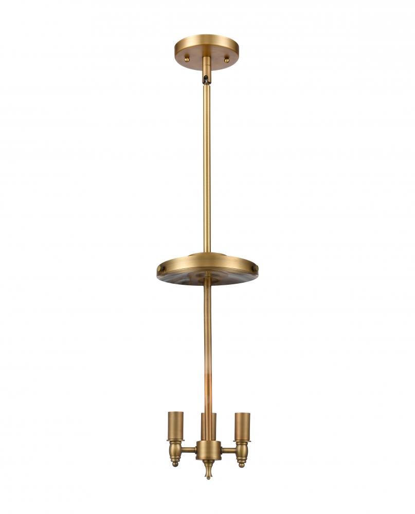 Lake Placid - 3 Light - 16 inch - Brushed Brass - Pendant